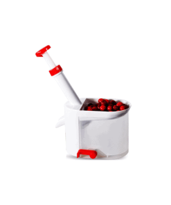 Dénoyauteur à Poussoir Pour Cerises, Mirabelles, Dattes - 7 Trous, Récipient Transparent Anti-éclaboussures - En ABS Alimentaire - 8