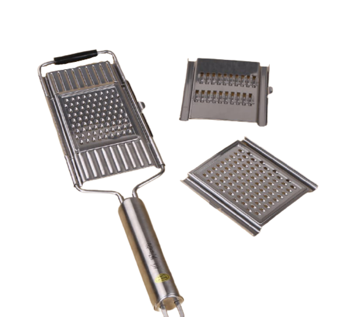 Râpe à Légumes 5 Inserts En Acier Inoxydable - Pour Légumes, Fromage, Noix - Avec Poussoir Et Boîte De Rangement