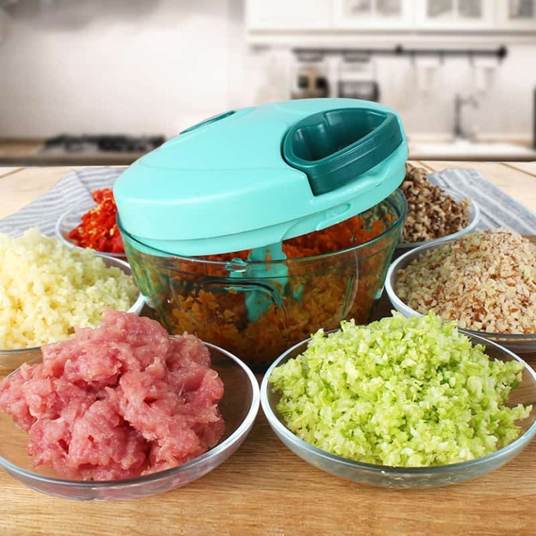 Hachoir à Persil Râpe Manuelle Multifonction - Broyeur D'Herbes Et Épices En Acier Inox