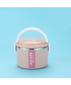 Lunch Box Inox Étanche Multi-étage Rose 1 étage