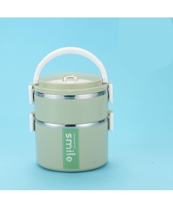 Lunch Box Inox Étanche Multi-étage Vert 2 étages