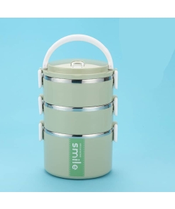 Lunch Box Inox Étanche Multi-étage Vert 3 étages