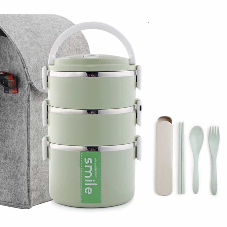Lunch Box Inox Étanche Multi-étage - Boite à repas Gadgets de Cuisine