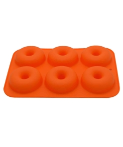 Moule à donuts en silicone Orange