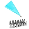 Poche à douille réutilisable silicone Bleu