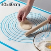 Tapis de pâtisserie en silicone Bleu
