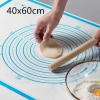 Tapis de pâtisserie en silicone Bleu