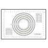 Tapis de pâtisserie en silicone Noir