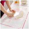 Tapis de pâtisserie en silicone Rouge