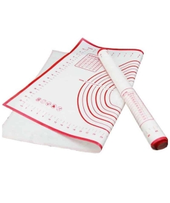 Tapis de pâtisserie en silicone Rouge