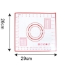 Tapis de pâtisserie en silicone Rouge