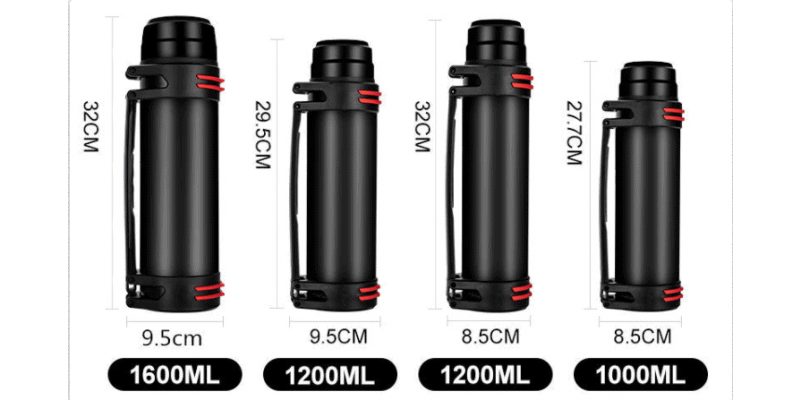 Tailles thermos thé 1 à 3L
