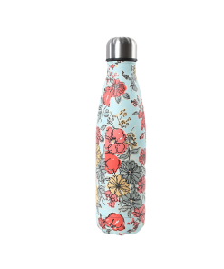 Thermos Café Fleurs roses rouges grises jaunes