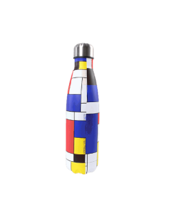 Théière Isotherme Motifs bleu noir rouge jaune