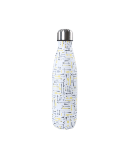 Thermos Thé Motifs Flèches grises et jaunes
