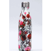 Thermos Thé Inox blanc motifs fleurs roses rouges