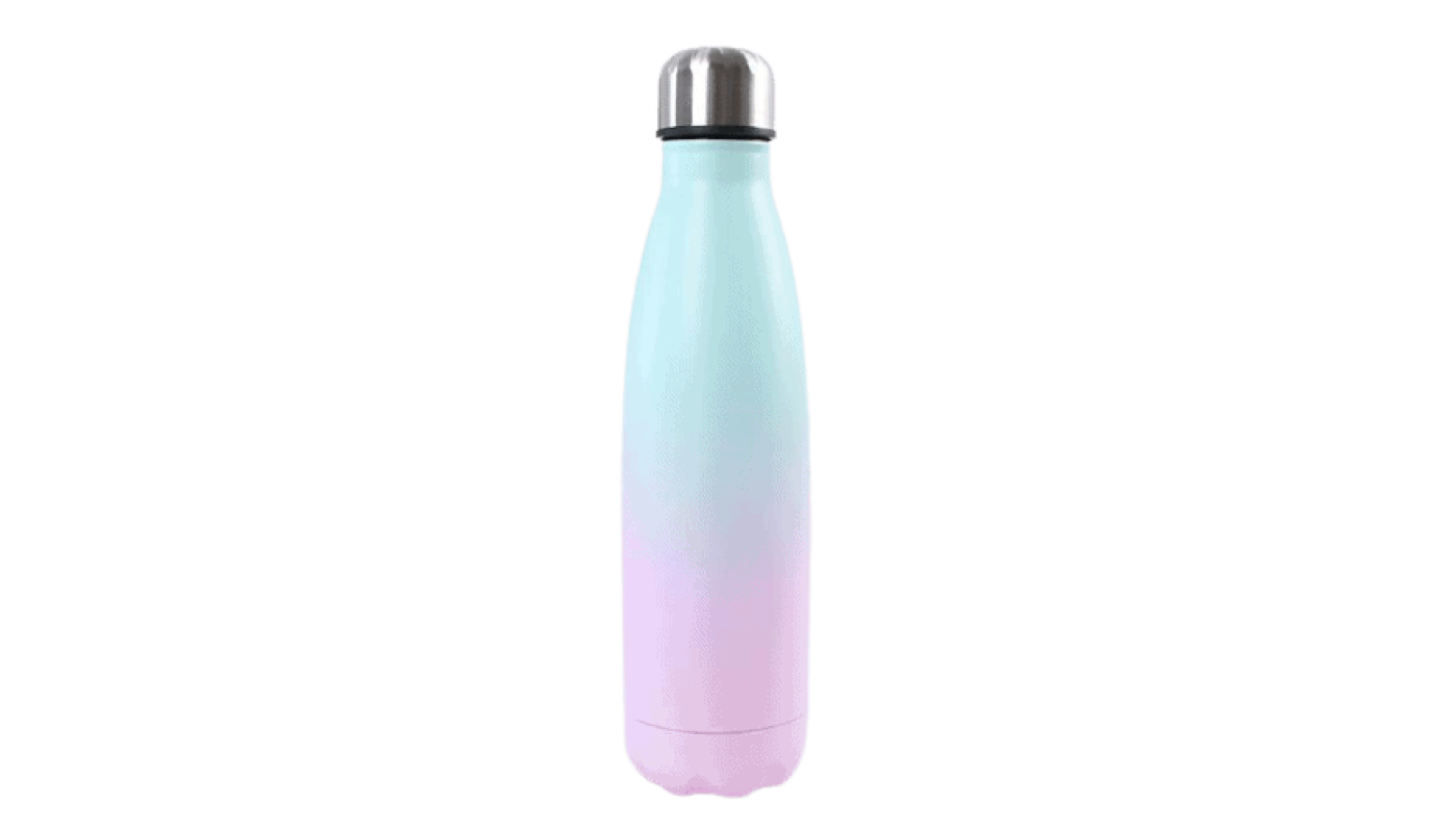 Gourde Isotherme Vintage Bicolore - Occasion - Fonctionnelle - Marques D'Usure Superficielles