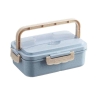 Boîte Repas Compartimentée Plastique Bleue
