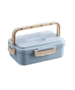 Boîte Repas Compartimentée Plastique Bleue