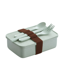 Lunch Box Bento Bambou Verte avec couverts