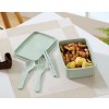 Lunch Box Bento Bambou Verte avec couverts