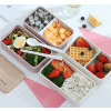 Lunch Box Bento Compartimentée Multi-étage Style Bois