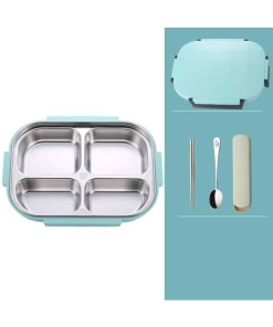 Lunch Box Bento Isotherme Inox Compartimentée Verte