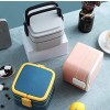 Lunch Box Cube Plastique Double-étage Rose