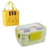 Lunch Box Enfant Inox Compartimentée Verte Motifs cartoon
