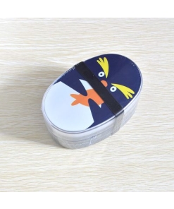 Lunch Box Enfant Plastique Motifs animaux avec couverts B