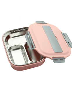 Lunch Box Isotherme Inox Compartimentée Rose