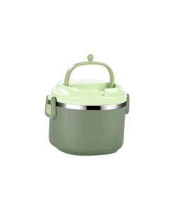 Lunch Box Multi-étage Verte Inox avec Poignée 1 étage