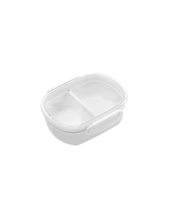 Lunch Box Plastique Compartimentée avec Couvercle transparent A