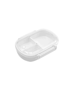 Lunch Box Plastique Compartimentée avec Couvercle transparent B