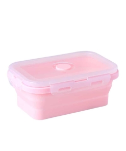 Lunch Box Pliable en Silicone 1200ml Rose