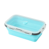 Lunch Box Pliable en Silicone 800ml Bleue 1