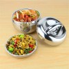 Lunch Box Ronde Inox 0.8L, 1L, 1.3L avec Poignée