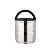 Lunch Box Waterproof Isotherme Inox 2 étages avec Sac