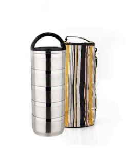 Lunch Box Waterproof Isotherme Inox 5 étages avec Sac