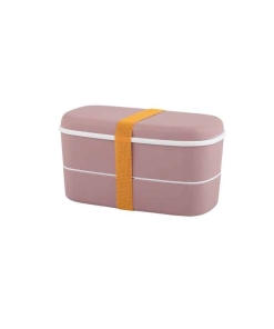 Boîte Bento Rose Plastique 600ml