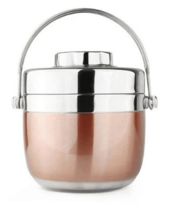 Boîte à Repas Ronde Inox Isotherme Or