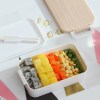 Lunch Box Sans BPA Plastique Wooden Style