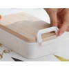 Lunch Box Sans BPA Plastique Wooden Style