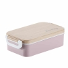 Lunch Box Sans BPA Plastique Wooden Style Rose