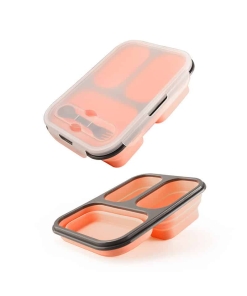 Lunch Box Silicone Rose Compatible Micro-ondes