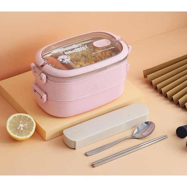 Boîte Repas Isotherme Rose Milltrip Lunch Box Isotherme 0,7L Acier Inoxydable Rose - Style Coréen & Scandinave, Ouverture Large, Couvercle Étanche Pour Repas Chauds Froids, Nouilles & Riz