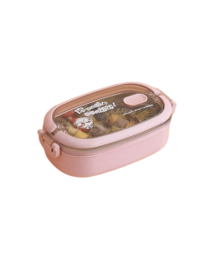 Lunch Box Isotherme Inox Rose couvercle transparent