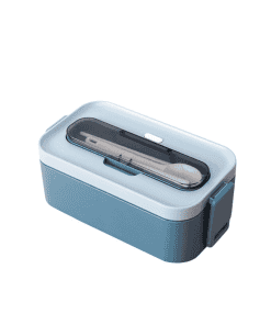Bento Plastique Compatible Micro-ondes 1 Étage Bleue