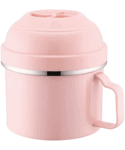 Boîte à Lunch Ronde 1300ml Rose